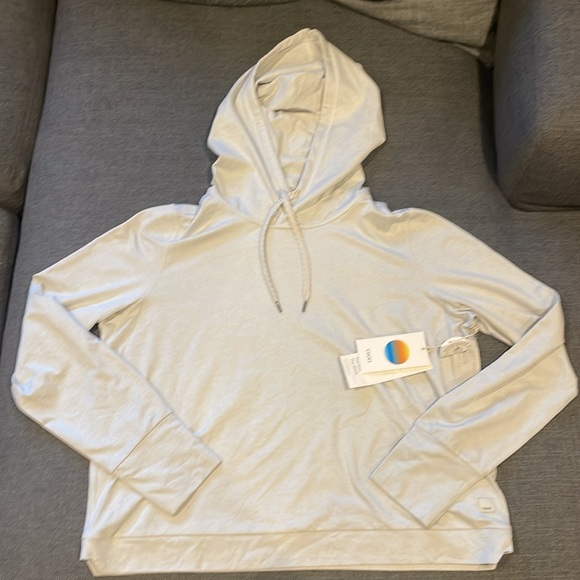 Vuori Halo Essential Hoodie Salt Heather NWT - Picture 5 of 7